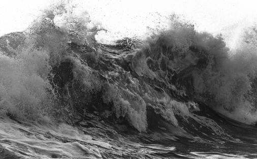 Picture of crashing waves