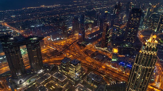 Picture of Dubai at night